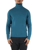 AZZURRO | Maglia collo alto BRUN in lana