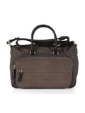 TORTORA | Borsa B-CLUB BAULETTO Medium in tessuto stampato OP