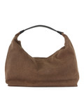 MARRONE CHIARO | Borsa in pelle PLIE HOBO Medium