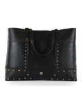 MARRONE | Borsa TOTE STUDS in pelle cloud