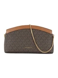 MARRONE | Borsa a tracolla ATHENA Small con stampa logo