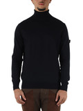 BLU SCURO | Maglia in lana e cotone GORRAN RWS 09