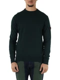 VERDE SCURO | Maglia in lana e cotone EXMOOR RWS 08