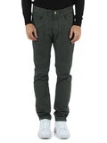 VERDE MILITARE | Pantaloni cinque tasche JOHN Slim fit in cotone stretch
