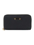 NERO | Portafoglio Medium Zip Around in tessuto OP