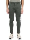 VERDE | Pantalone jeans JAAN Hyperflex slim fit con tasche cargo
