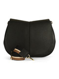 NERO | Borsa a spalla HELENA ROUND in pelle grana dollaro NERO | Borsa a spalla HELENA ROUND in pelle grana dollaro