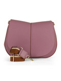 VIOLA CHIARO | Borsa a spalla HELENA ROUND in pelle grana dollaro VIOLA CHIARO | Borsa a spalla HELENA ROUND in pelle grana dollaro