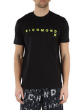 NERO | RICHMOND X: T-shirt in cotone Pima con scritta logo