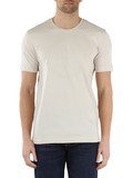 BEIGE | T-shirt in cotone con stampa logo a rilievo
