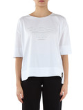 NERO | T-shirt oversize in cotone con ricamo logo