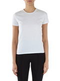 BIANCO | T-shirt in cotone con logo in strass BIANCO | T-shirt in cotone con logo in strass