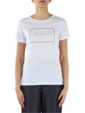 BIANCO | T-shirt in cotone con ricami a giorno