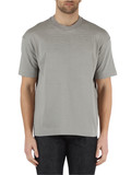 GRIGIO | T-shirt in cotone pesante con logo impresso