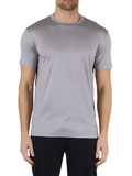 GRIGIO | T-shirt in cotone e lyocell ESSENTIAL GRIGIO | T-shirt in cotone e lyocell ESSENTIAL