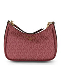 BORDEAUX | Borsa a mano JET SET CHARM Small con stampa logo