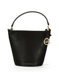 NERO | Borsa a secchiello TOWNSEND Small in pelle martellata