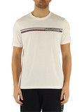 BIANCO | T-shirt regular fit in cotone con stampa logo frontale