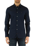 BLU SCURO | Camicia slim fit in cotone stretch