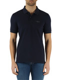 BLU SCURO | Polo in cotone piquet stretch