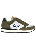 VERDE MILITARE | Sneakers in pelle e tessuto TOM COLOR