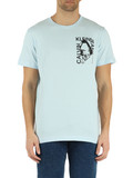 CELESTE | T-shirt in cotone con stampa logo frontale