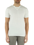 PANNA | GREY: T-shirt in cotone con scritta logo