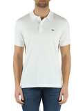 BIANCO | Polo regular fit in cotone con patch logo