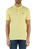 GIALLO | Polo slim fit in cotone piquet con patch logo