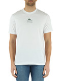 BIANCO | T-shirt regular fit in cotone con stampa logo a rilievo