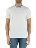 BIANCO | T-shirt regular fit in cotone piquet con patch logo