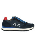 BLU SCURO | Sneakers in pelle e tessuto TOM SOLID