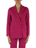 FUCSIA | Giacca in jersey interlock di cotone stretch SAFARI