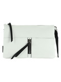 BIANCO | Borsa a mano in pelle martellata ATHENA Medium