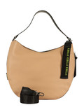 CAMMELLO | Borsa hobo in pelle martellata ZARA