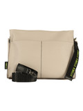 BEIGE | Borsa a mano in pelle martellata AZUE Large