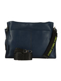 BLU SCURO | Borsa a mano in pelle martellata AZUE Large BLU SCURO | Borsa a mano in pelle martellata AZUE Large