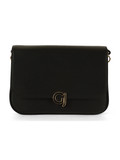 NERO | Borsa a tracolla ZAFFIRA con placca logo NERO | Borsa a tracolla ZAFFIRA con placca logo