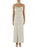 BEIGE | Abito lungo in satin BEIGE | Abito lungo in satin