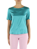 VERDE | Blusa in seta stretch FOGGIA