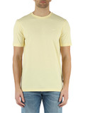 GIALLO CHIARO | T-shirt in cotone con scritta logo frontale