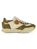 VERDE MILITARE | Sneakers in pelle e tessuto tecnico IMPACT