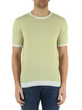 VERDE | Maglia a righe in cotone ultrafine