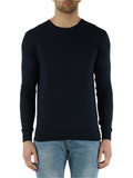 BLU SCURO | HOMME COUTURE: Maglia girocollo in cotone