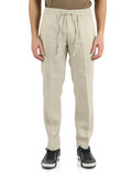 BEIGE | Pantalone slim fit in lino MC-ADAM/3954