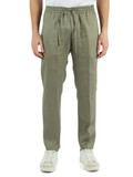 VERDE | Pantalone slim fit in lino MC-ADAM/3954