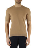 BEIGE | Maglia a maniche corte in cotone FIRE