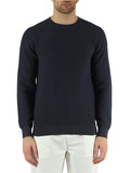 BLU SCURO | Maglia in cotone con lavorazione a nido d'ape BLU SCURO | Maglia in cotone con lavorazione a nido d'ape