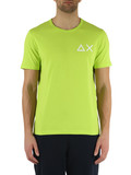 LIME | T-shirt in cotone con stampa logo frontale
