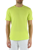 LIME | T-shirt in cotone piquet con ricamo logo